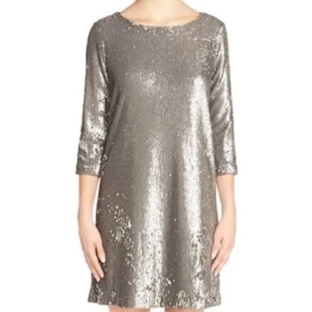 BB Dakota Silver (more gunmetal silver) dress | Size Medium